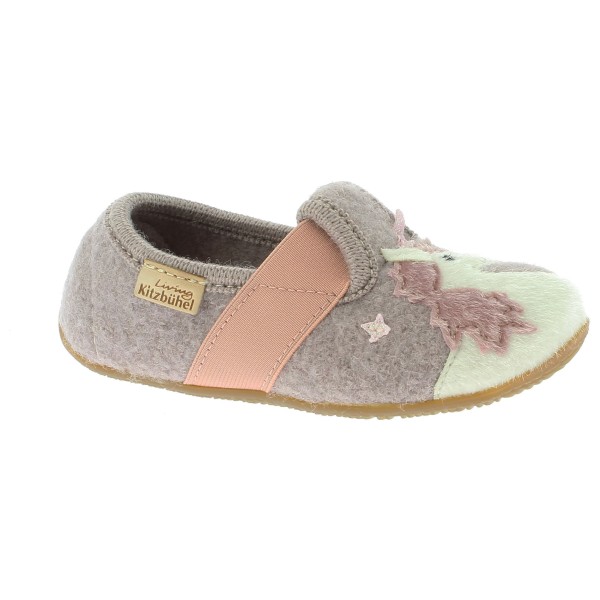 Living Kitzbühel - Kid's T-Modell Einhorn & Stern - Hüttenschuhe Gr 23 beige von Living Kitzbühel