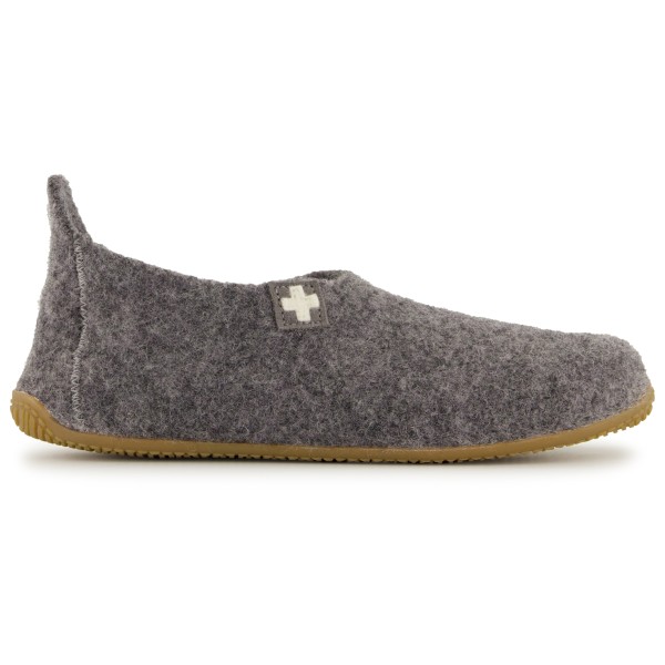 Living Kitzbühel - Slipper Schweizer Kreuz No. 4048 - Hüttenschuhe Gr 36 grau von Living Kitzbühel