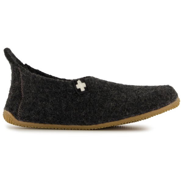 Living Kitzbühel - Slipper Schweizer Kreuz No. 4048 - Hüttenschuhe Gr 37 grau von Living Kitzbühel