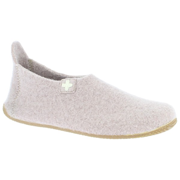 Living Kitzbühel - Slipper Schweizer Kreuz No. 4249 - Hüttenschuhe Gr 35 grau von Living Kitzbühel