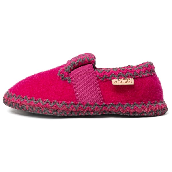 Living Kitzbühel - T-Modell mit Häkelverzierung - Hüttenschuhe Gr 34 rosa von Living Kitzbühel