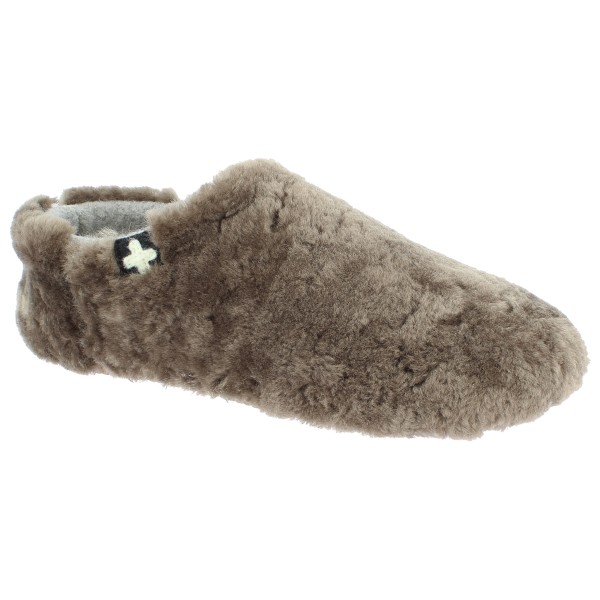 Living Kitzbühel - Women's Lammfell Slip-On - Hüttenschuhe Gr 36 braun von Living Kitzbühel