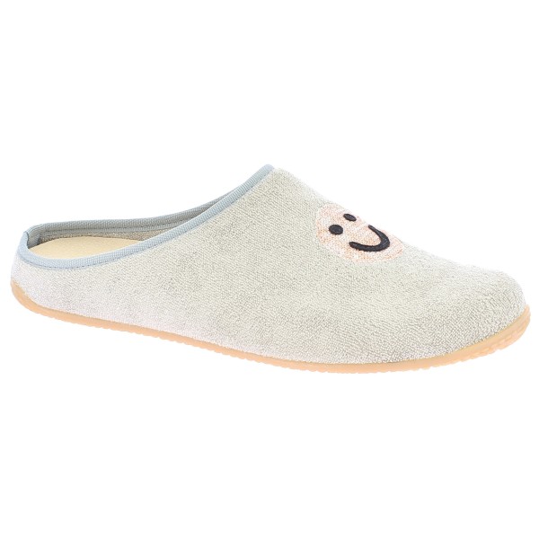 Living Kitzbühel - Women's Pantoffel Frottee Smiley - Hüttenschuhe Gr 36 beige von Living Kitzbühel