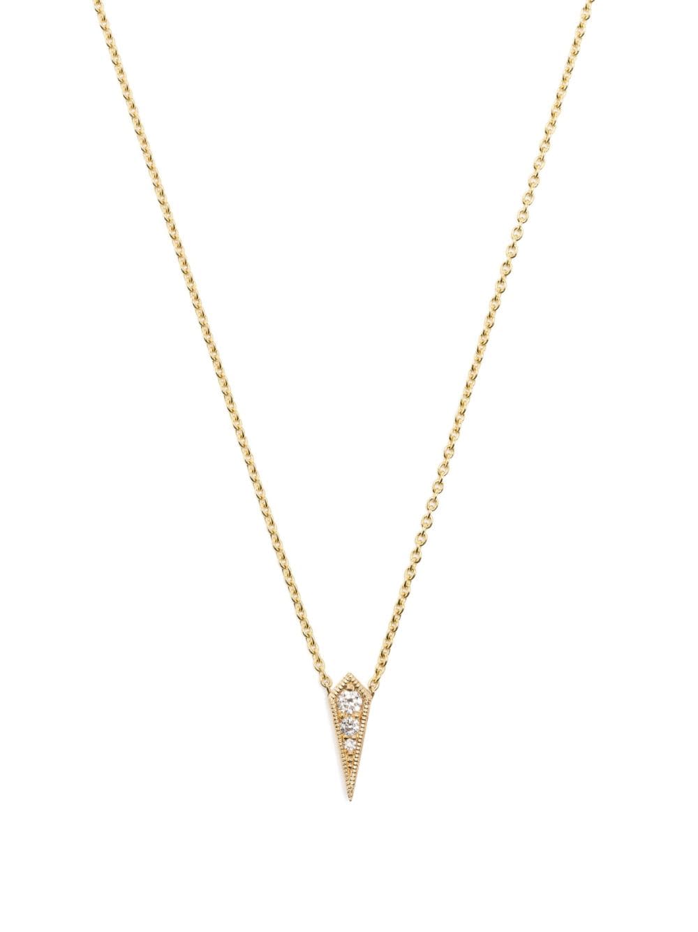 Lizzie Mandler Fine Jewelry 14kt yellow gold Kite diamond necklace von Lizzie Mandler Fine Jewelry
