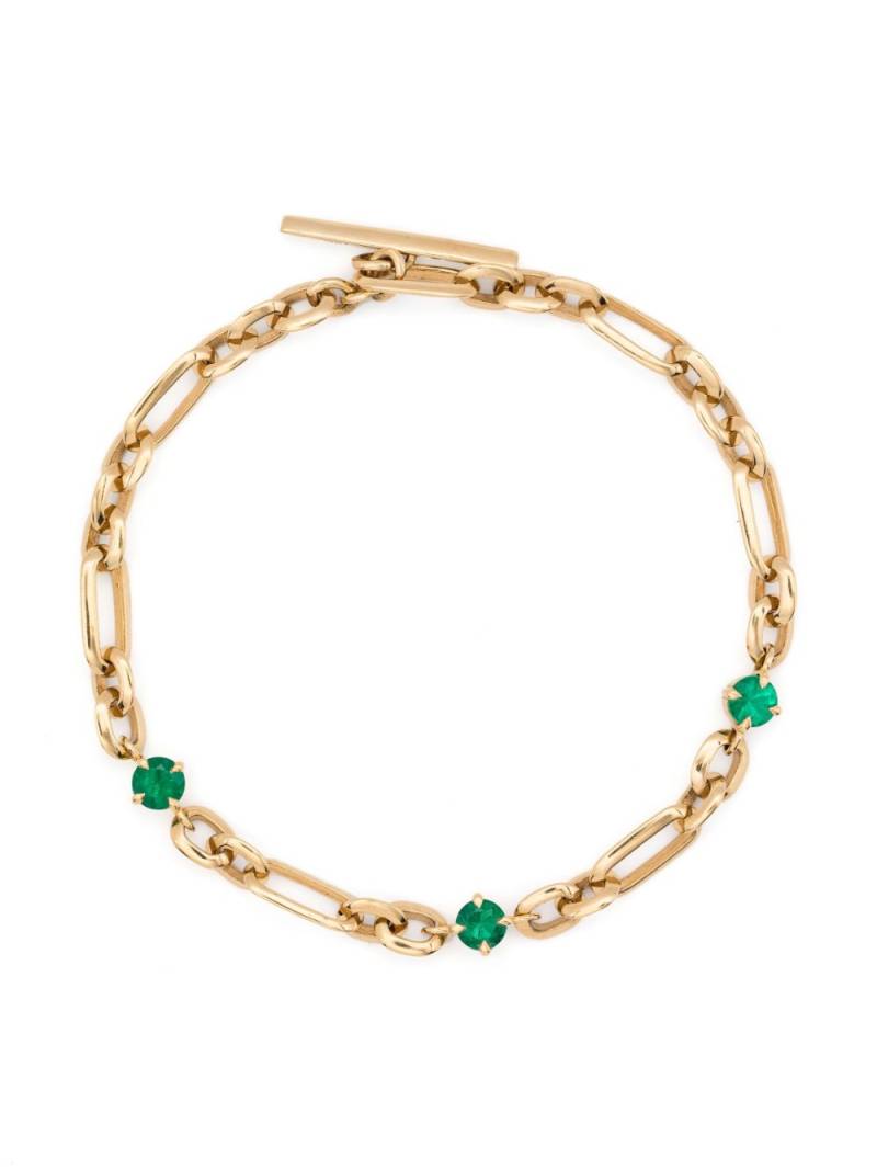 Lizzie Mandler Fine Jewelry 18kt emerald bracelet - Yellow von Lizzie Mandler Fine Jewelry