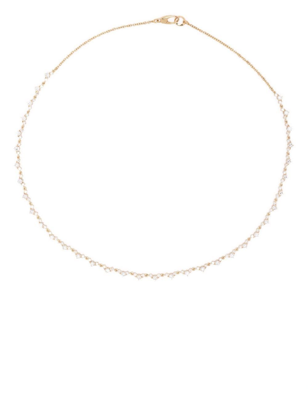 Lizzie Mandler Fine Jewelry 18kt yellow gold Éclat diamond tennis necklace von Lizzie Mandler Fine Jewelry