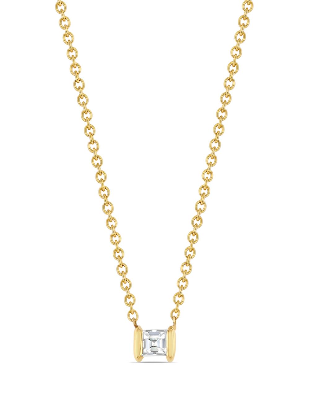 Lizzie Mandler Fine Jewelry 18kt yellow gold Mini Anchor diamond necklace von Lizzie Mandler Fine Jewelry