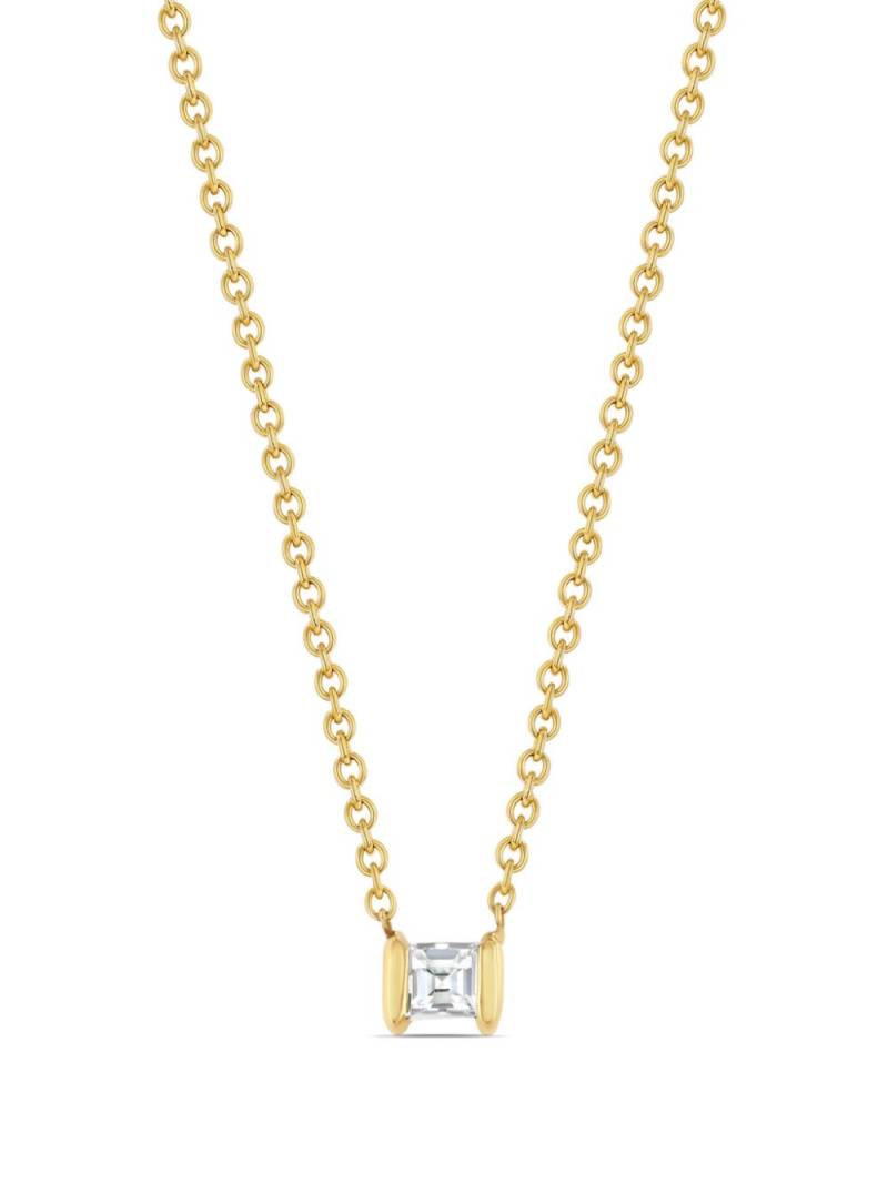 Lizzie Mandler Fine Jewelry 18kt yellow gold Mini Anchor diamond necklace von Lizzie Mandler Fine Jewelry