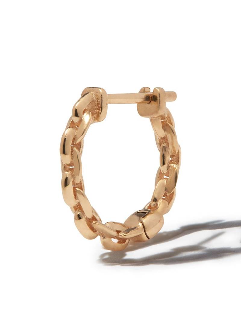 Lizzie Mandler Fine Jewelry 18kt yellow gold Mini Chain single huggie earring von Lizzie Mandler Fine Jewelry