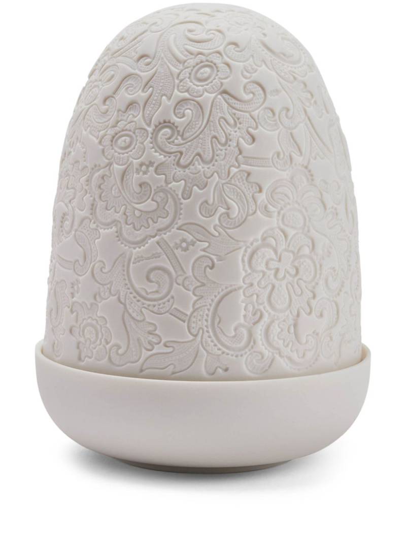 Lladró Lace Dome porcelain table lamp (15cm x 11cm) - White von Lladró