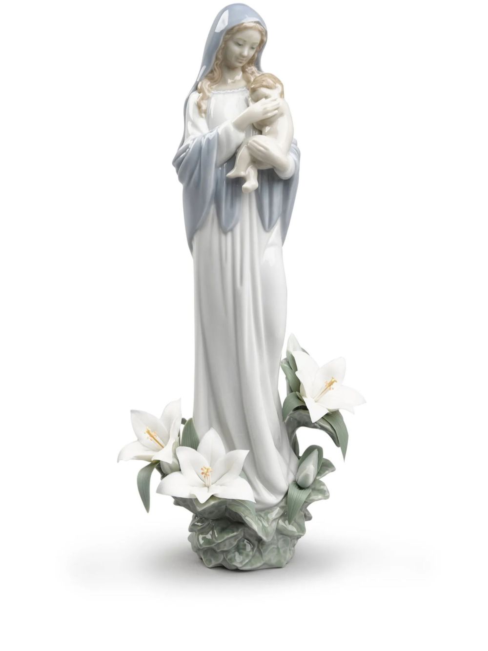 Lladró Madonna Of The Flowers figurine (33cm x 14cm) - White von Lladró