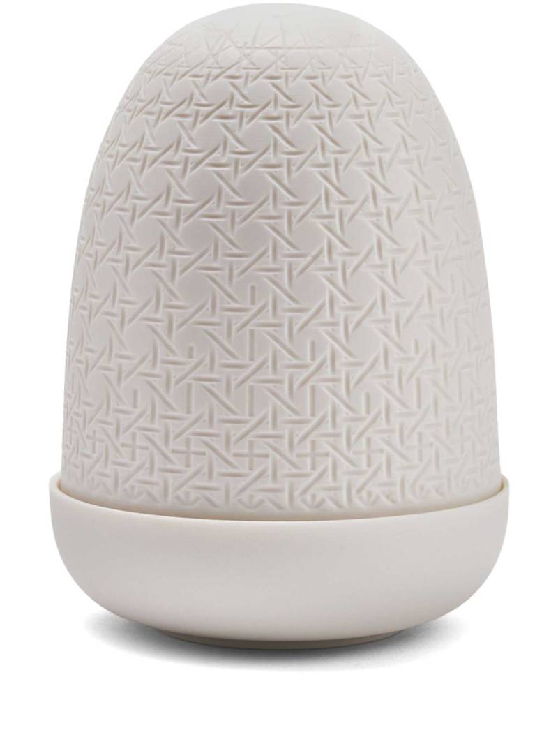 Lladró engraved porcelain table lamp - White von Lladró