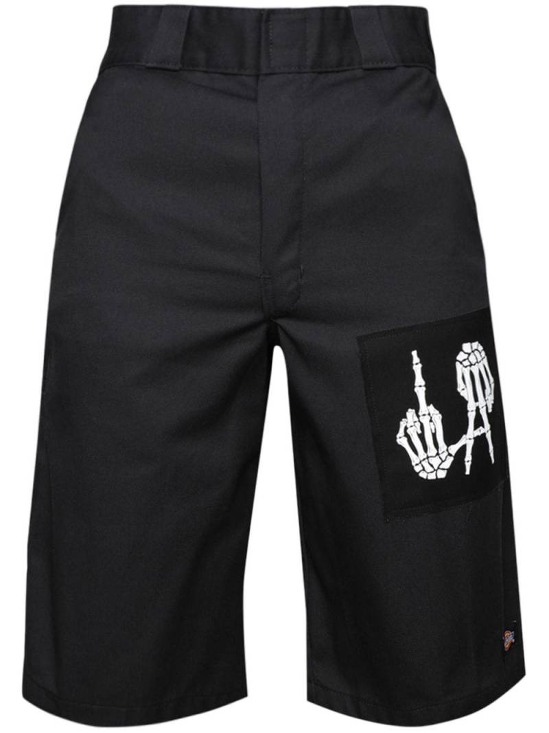 Local Authority Bones cotton chino shorts - Black von Local Authority