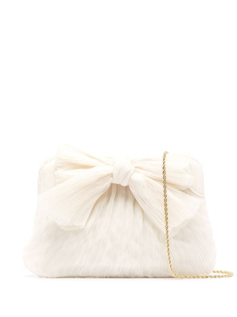 Loeffler Randall Rayne bow-detail clutch bag - White von Loeffler Randall