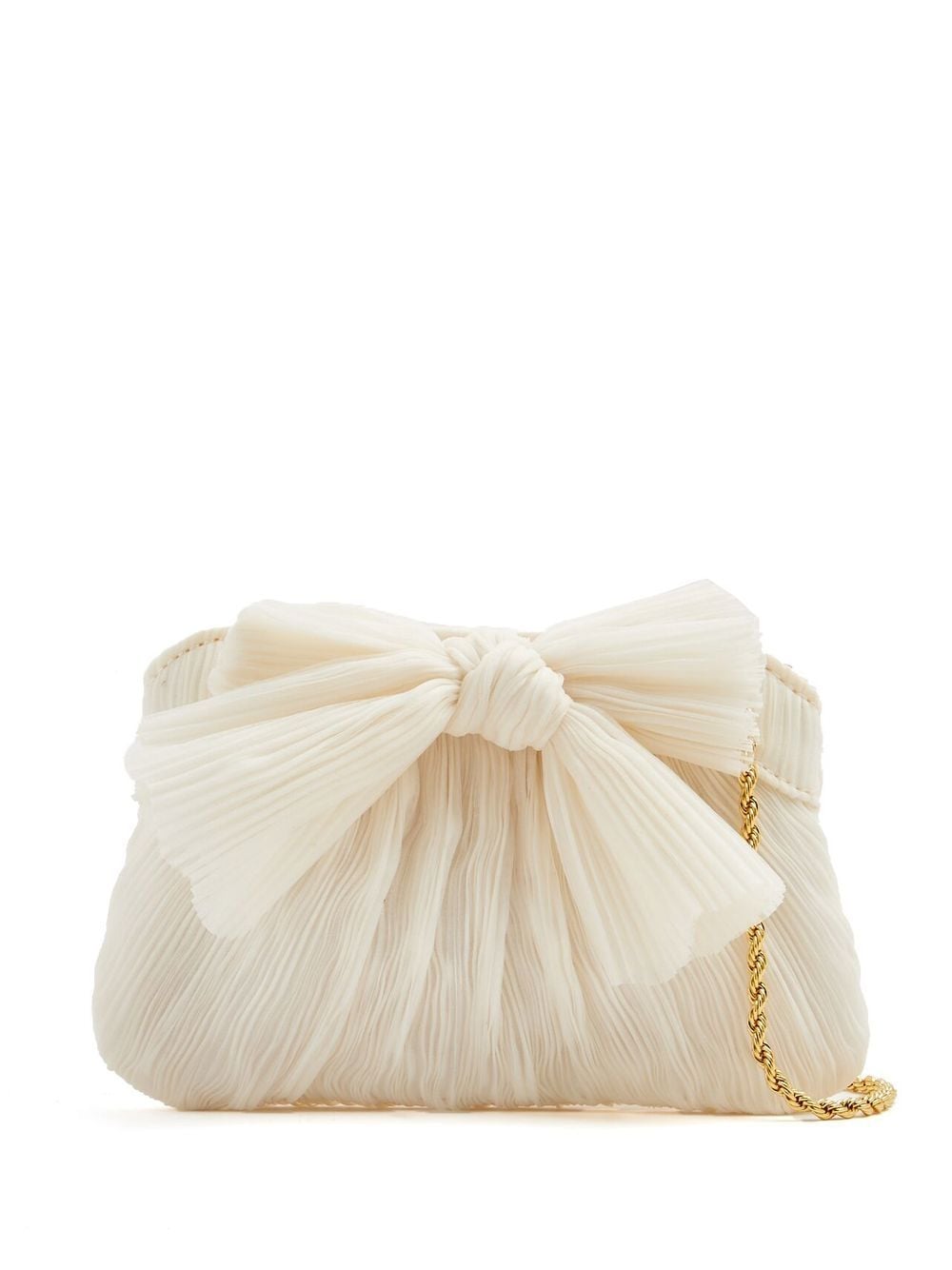 Loeffler Randall Rochelle pleated clutch bag - White von Loeffler Randall