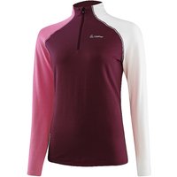 LÖFFLER Damen Unterzieh Zipshirt TRANSTEX® Coblo dunkelrot | 38 von Löffler