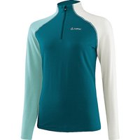 LÖFFLER Damen Unterzieh Zipshirt TRANSTEX® Coblo petrol | 34 von Löffler