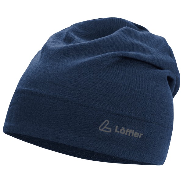 Löffler - Artista Merino Beanie - Mütze Gr One Size blau von Löffler