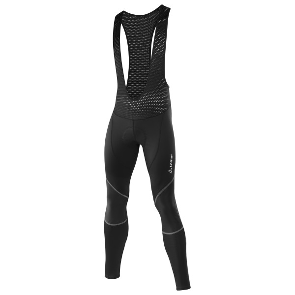 Löffler - Bike Bib Tights Windstopper Elastic - Velohose Gr 48 - Regular;98 - Long schwarz von Löffler