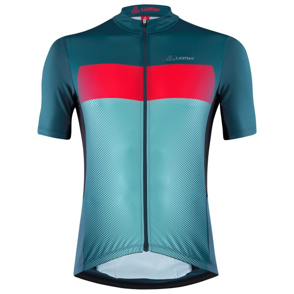 Löffler - Bike Jersey Full-Zip Grady Mid - Velotrikot Gr 58 türkis von Löffler
