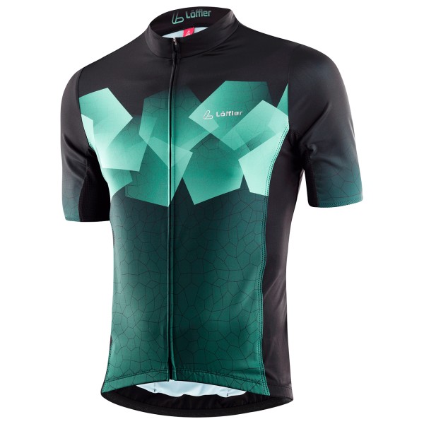 Löffler - Bike Jersey Full Zip Leaves Hotbond - Velotrikot Gr 48 bunt von Löffler