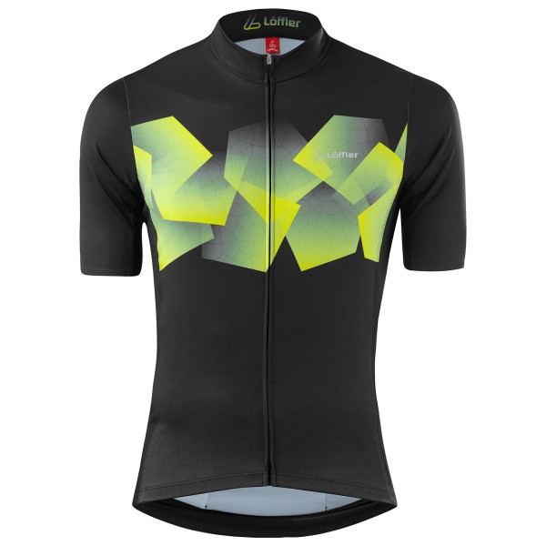 Löffler - Bike Jersey Full Zip Leaves Hotbond - Velotrikot Gr 52 schwarz von Löffler