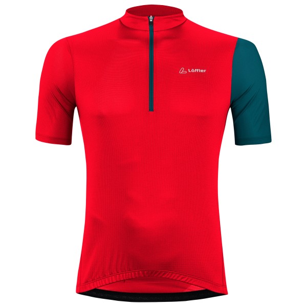 Löffler - Bike Jersey Half-Zip Pureblo Mid - Velotrikot Gr 50 rot von Löffler