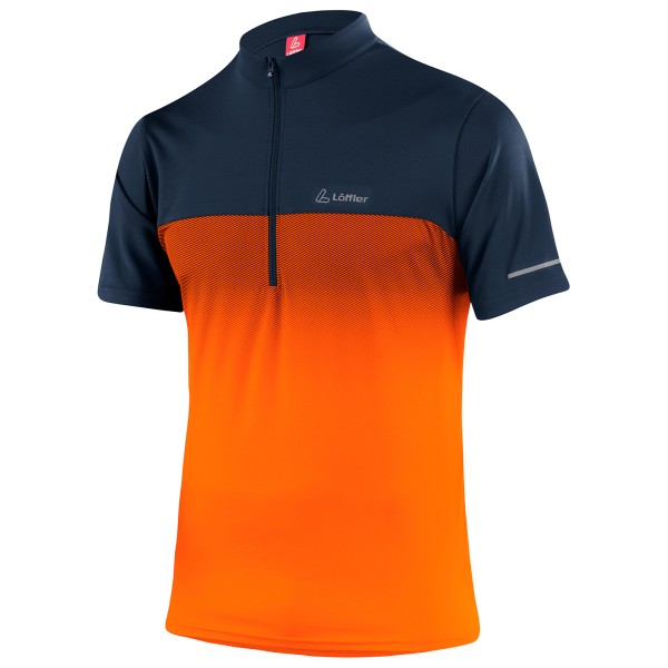 Löffler - Bike Shirt Flow Halfzip - Velotrikot Gr 56 orange von Löffler
