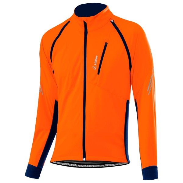Löffler - Bike Zip-Off Jacket San Remo 2 Windstopper Light - Velojacke Gr 60 orange von Löffler