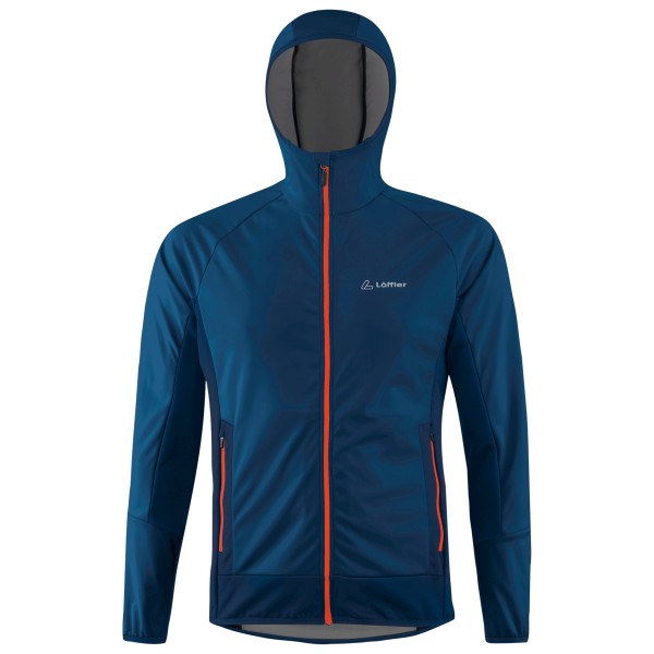 Löffler - Hooded Jacket Norder Windstopper Light - Langlaufjacke Gr 48 blau von Löffler