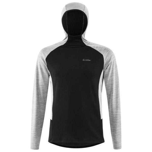 Löffler - Hoody Transtex Merino - Merinolongsleeve Gr 48 schwarz von Löffler