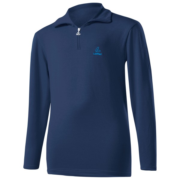 Löffler - Kid's Midlayer Transtex - Fleecepullover Gr 128 blau von Löffler