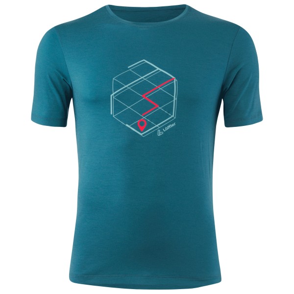 Löffler - Printshirt Tracking Merino Light - Merinoshirt Gr 46;48;50;52;54;56 blau Löffler - Printshirt Tracking Merino Light - Merinoshirt Gr 46;48;50;52;54;56 blau von Löffler