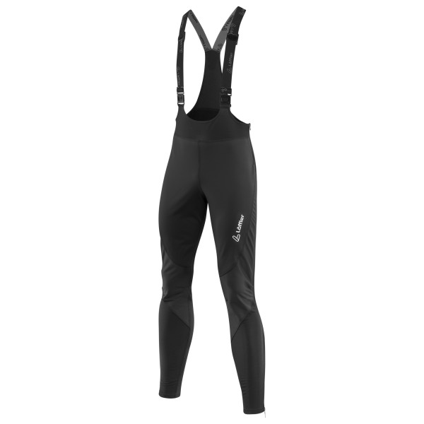 Löffler - Warm-Up Bib Tights Windstopper Warm - Langlaufhose Gr 46 schwarz von Löffler