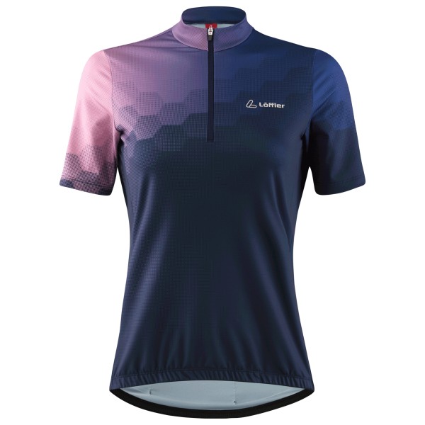 Löffler - Women's Bike Jersey Half-Zip Prisma Mid - Velotrikot Gr 42 blau von Löffler