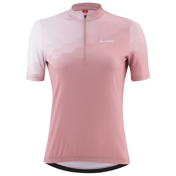 Löffler - Women's Bike Jersey Half-Zip Prisma Mid - Velotrikot Gr 46 rosa von Löffler