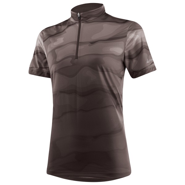 Löffler - Women's Bike Shirt Half Zip Barkly - Velotrikot Gr 40 braun von Löffler