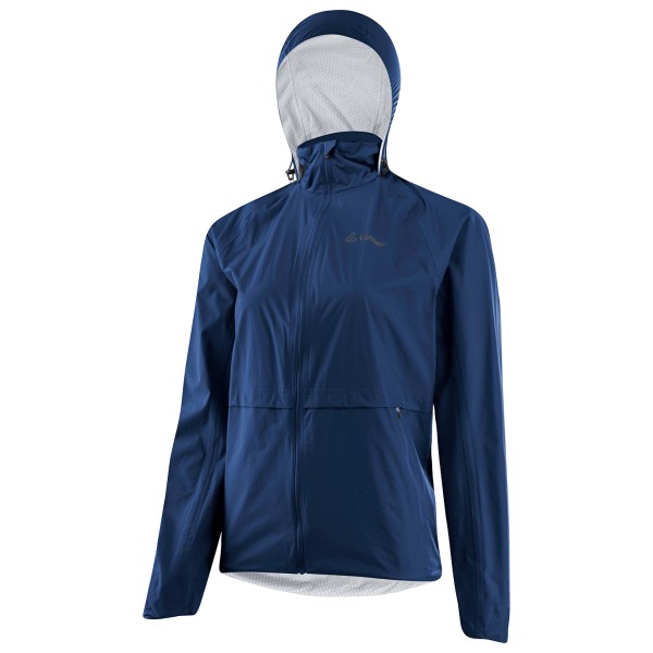 Löffler - Women's Jacket with Hood Comfort Fit WPM Pocket - Velojacke Gr 36;38;40;42;44;46;48 blau;rosa von Löffler