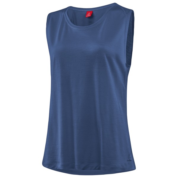 Löffler - Women's Loose Tanktop Merino-Tencel - Merinoshirt Gr 40 blau von Löffler