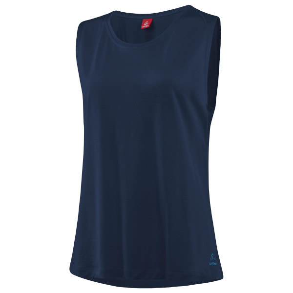 Löffler - Women's Loose Tanktop Merino-Tencel - Merinoshirt Gr 44 blau von Löffler