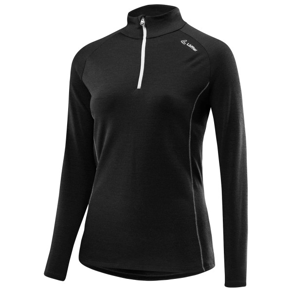 Löffler - Women's Midlayer Transtex Merino - Merinolongsleeve Gr 36;38;40;42;44;46 schwarz von Löffler