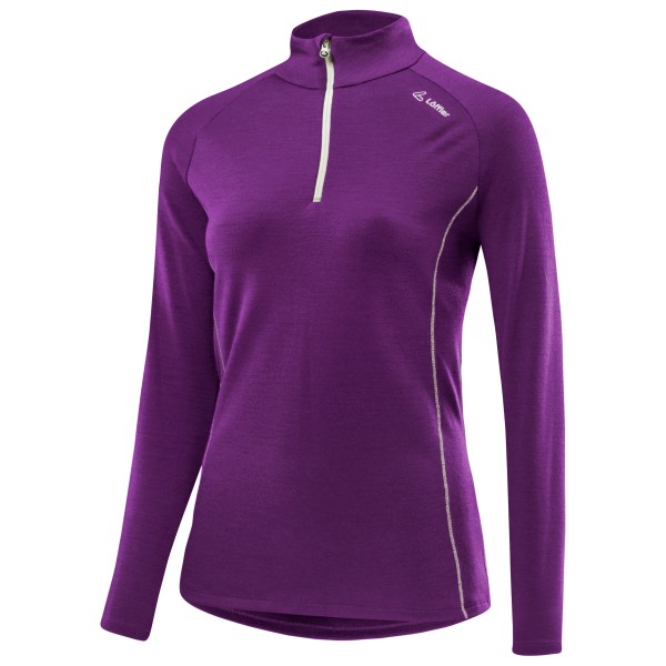 Löffler - Women's Midlayer Transtex Merino - Merinolongsleeve Gr 38 lila von Löffler