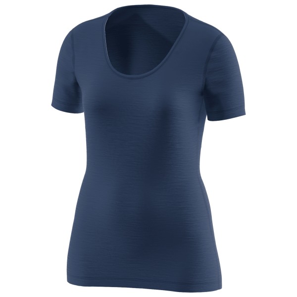 Löffler - Women's Shirt S/S Merino Light - Merinounterwäsche Gr 36 blau von Löffler