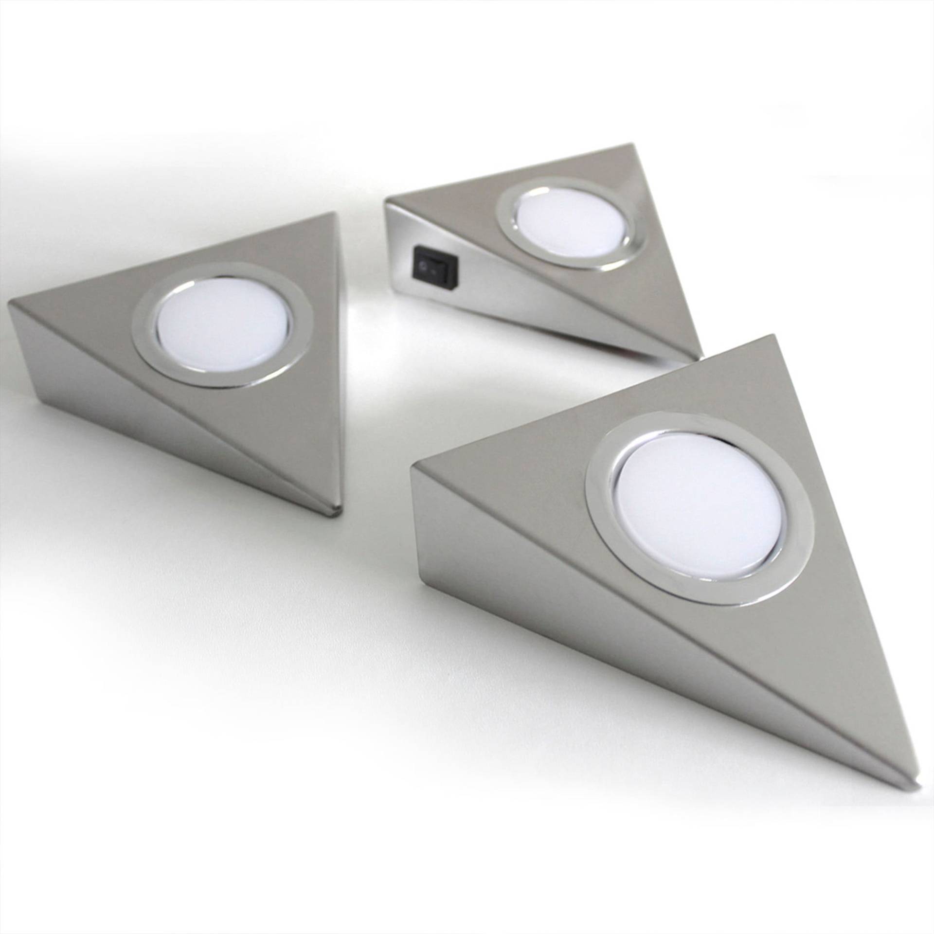 Loevschall LED Unterbauleuchte »Emerald 3-kit, LED Unterbauleuchte, Deckenleuchte für die Küche«, Einbauleuchten Weiss 2W, Dreieckig LED Lampe, Modern Küchenbeleuchtung Loevschall LED Unterbauleuchte »Emerald 3-kit, LED Unterbauleuchte, Deckenleuchte für die Küche«, Einbauleuchten Weiss 2W, Dreieckig LED Lampe, Modern Küchenbeleuchtung von Loevschall