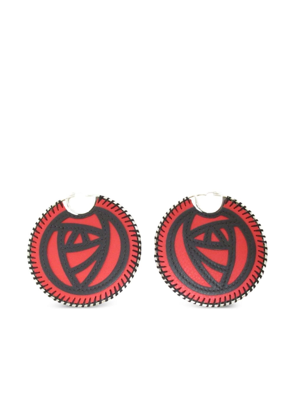 Loewe Pre-Owned 2000s Rose earrings - Red von Loewe Pre-Owned