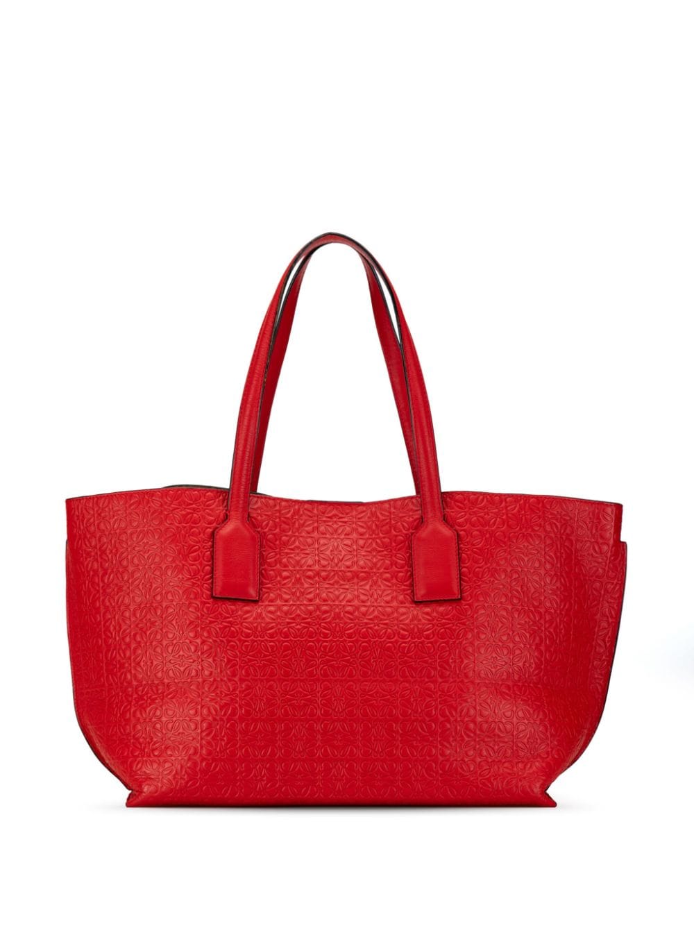 Loewe Pre-Owned 2010-2023 Embossed Anagram T Shopper tote bag - Red von Loewe Pre-Owned