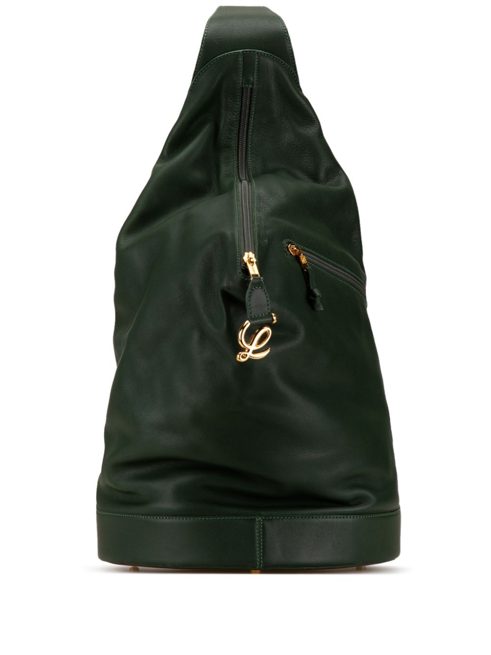 Loewe Pre-Owned 2010-2023 Leather Anton backpack - Green von Loewe Pre-Owned