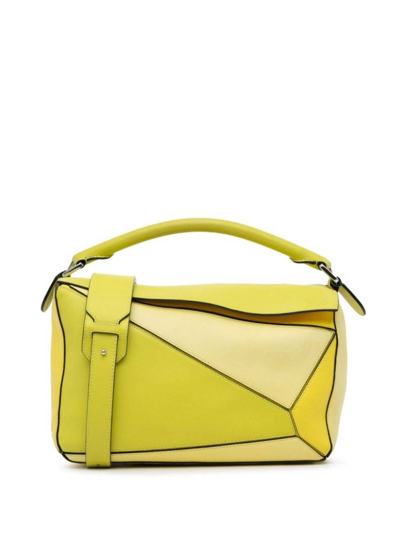 Loewe Pre-Owned 2010-2023 Medium Puzzle Bag satchel - Yellow von Loewe Pre-Owned