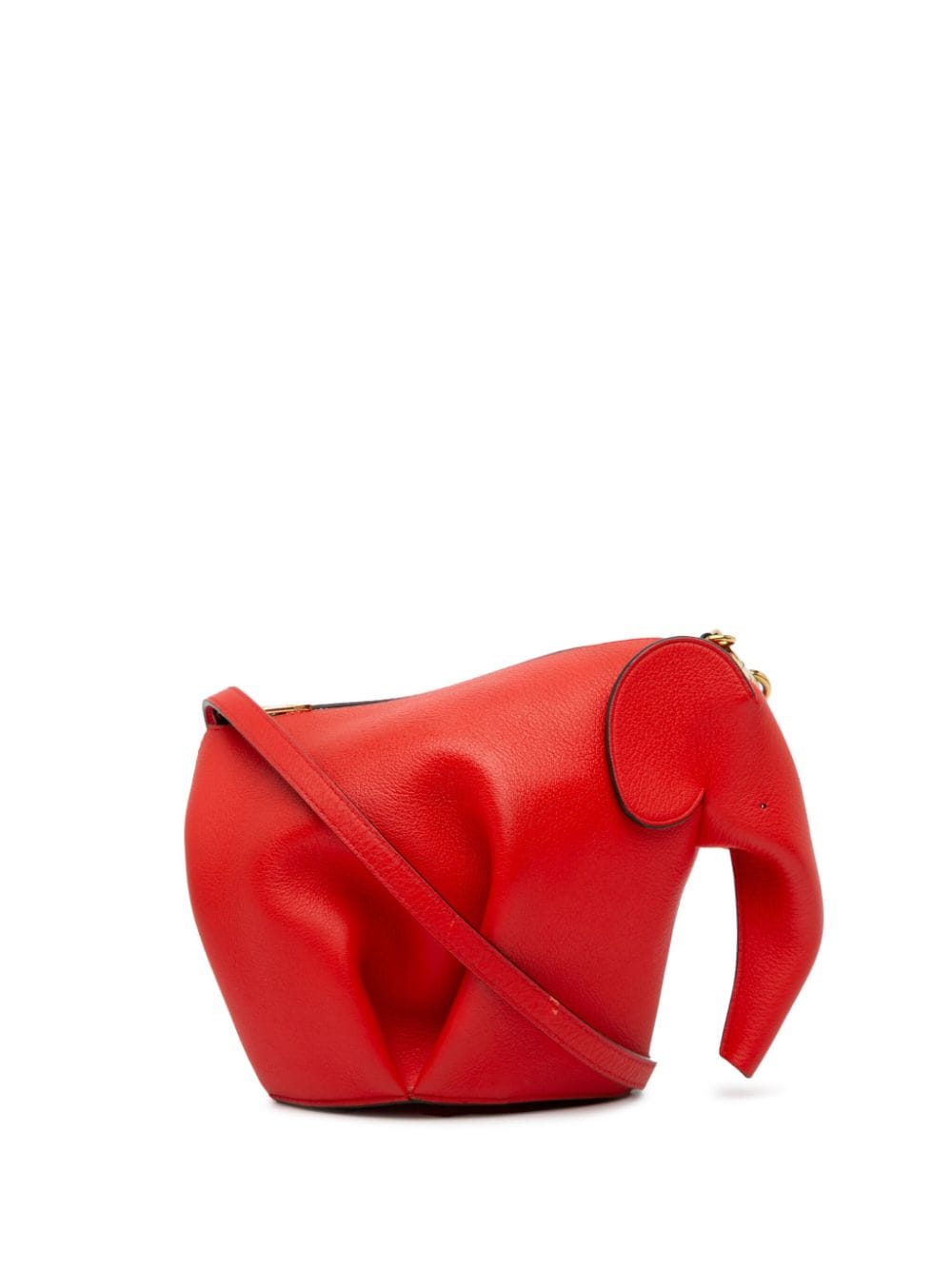 Loewe Pre-Owned 2010-2023 Mini Leather Elephant crossbody bag - Red von Loewe Pre-Owned