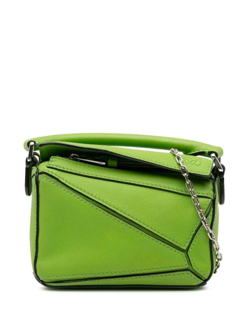 Loewe Pre-Owned 2010-2023 Nano Puzzle Bag satchel - Green von Loewe Pre-Owned